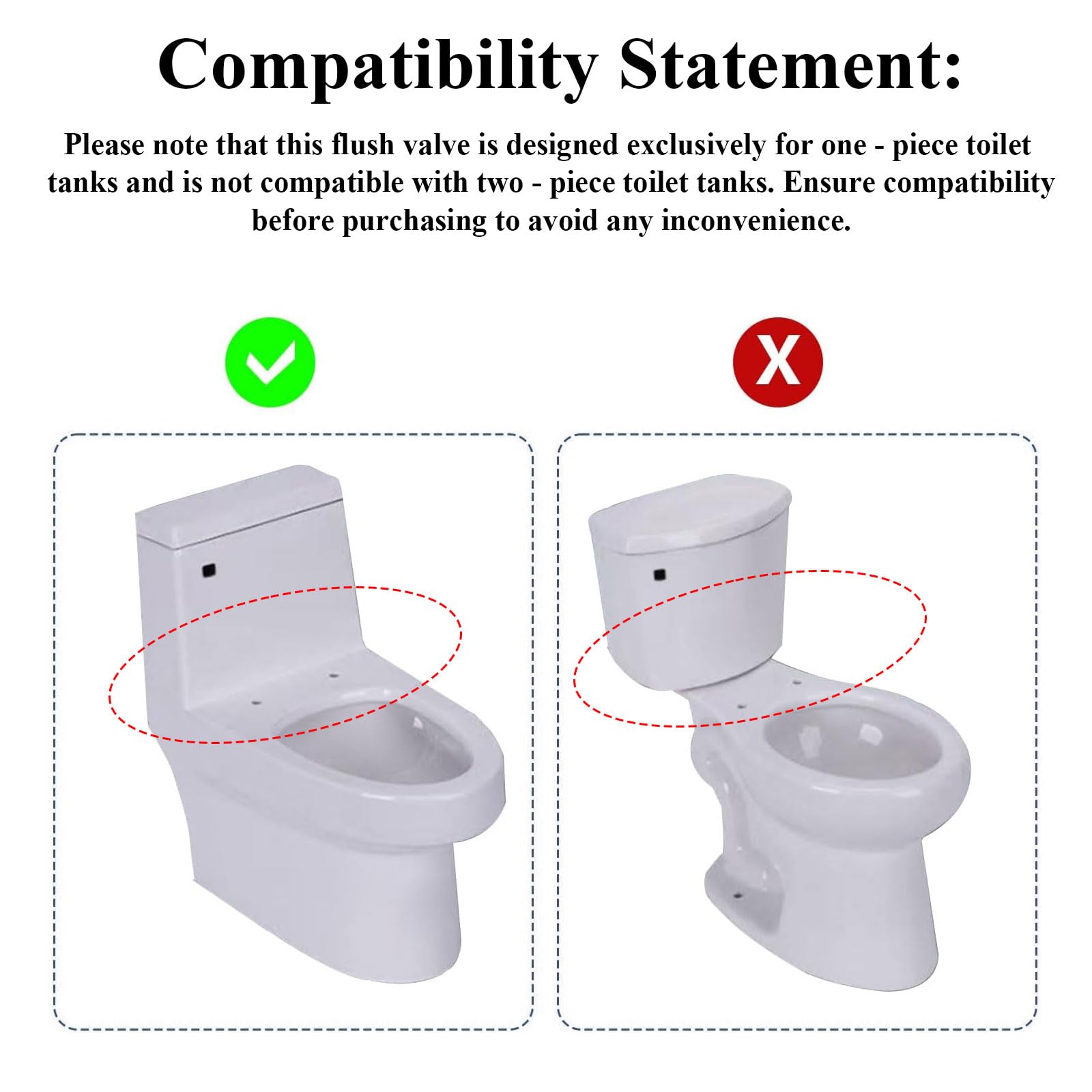 Nereusfwater compatible with Toto and American Standard for versatile repair