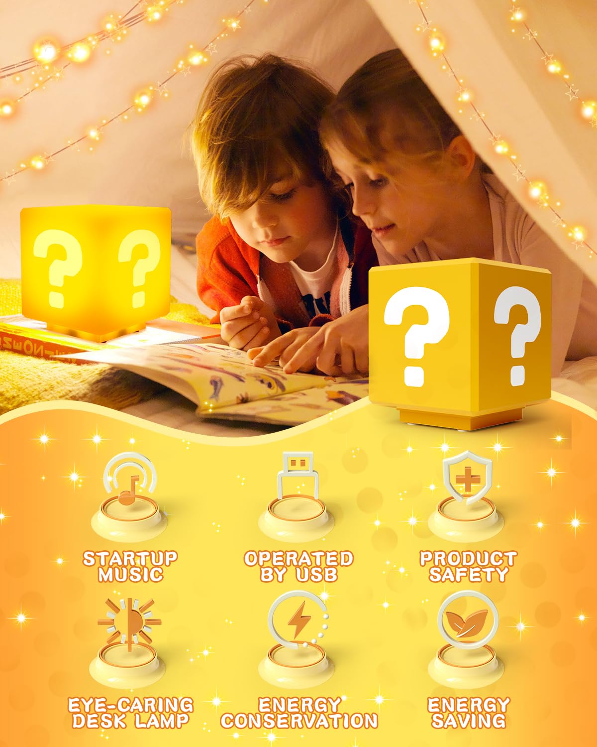 NESIMY bedroom night light enhances kid-friendly ambience