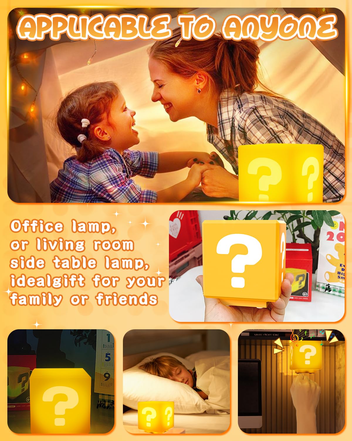 NESIMY gift-worthy night light for kids and fans