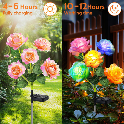 NESSTU IP65 waterproof rose lights endure all weather