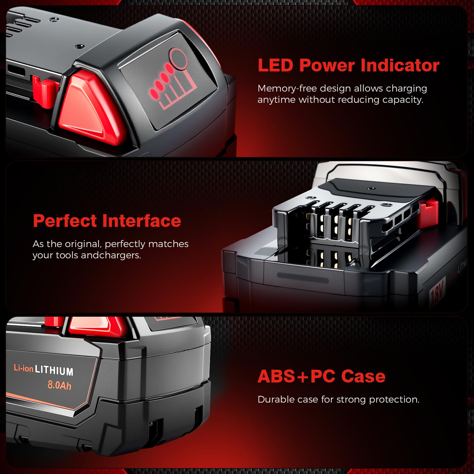 NestEase battery in use with a Milwaukee tool demonstrates broad compatibility.