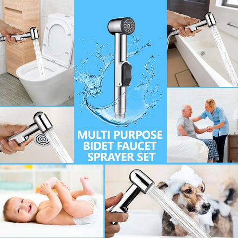 NESTLEAP bidet sprayer adjustable pressure enables customizable cleaning power.