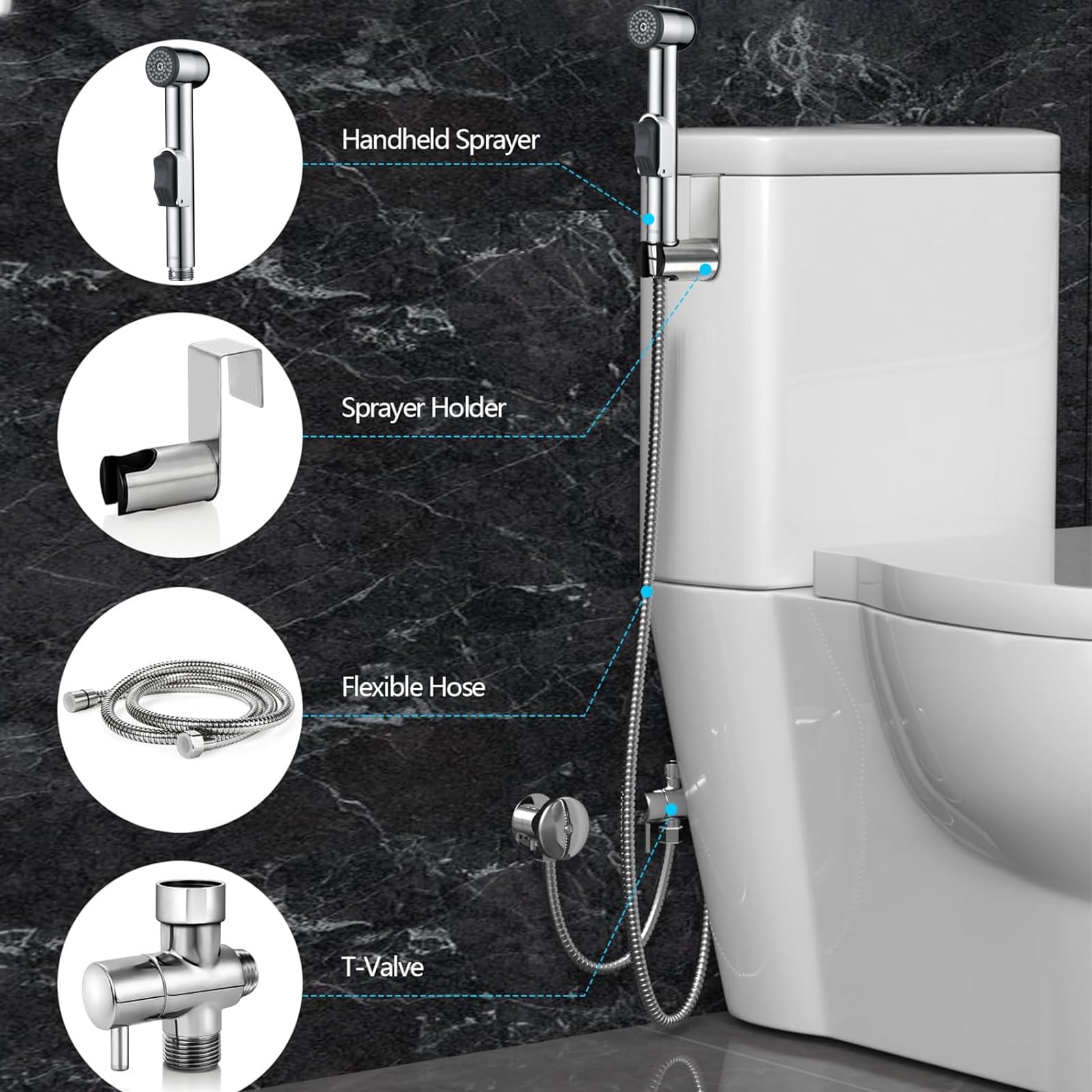 NESTLEAP sprayer uses eco-friendly materials with anti-corrosion properties for durable hygiene.