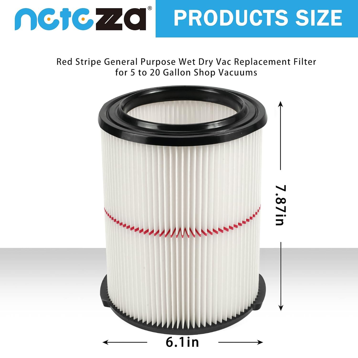 Netezza replacement filter for Craftsman 38754, installation closeup, speeds quick changes