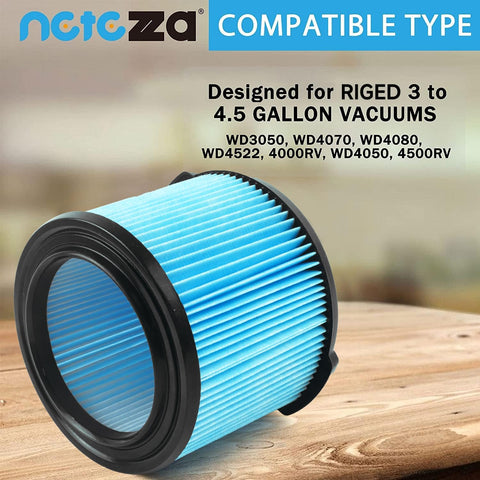 Netezza VF3500 washable and reusable filter for lower maintenance.