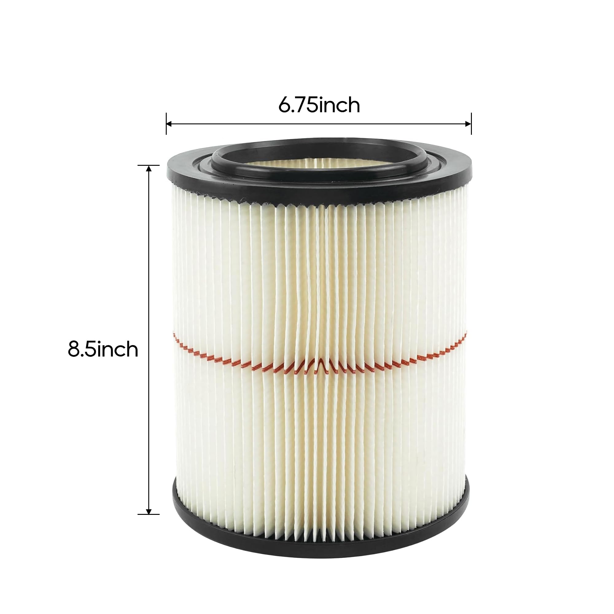 Netezza wet/dry vacuum filter enhances debris filtration during home cleanup.
