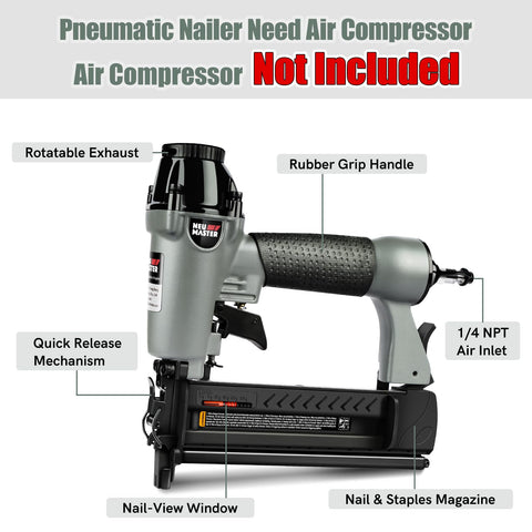 NEU MASTER 360-degree exhaust directs dust away for clean work surfaces.