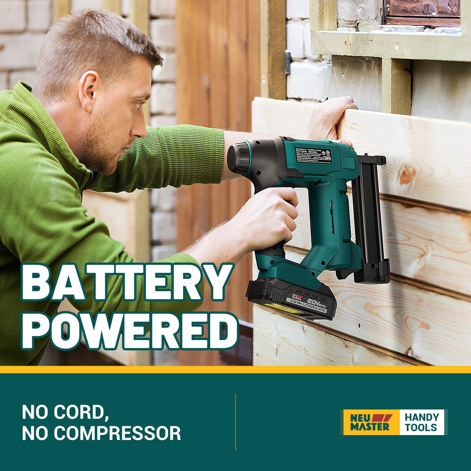NEU MASTER rapid charger powers the 2.0Ah battery