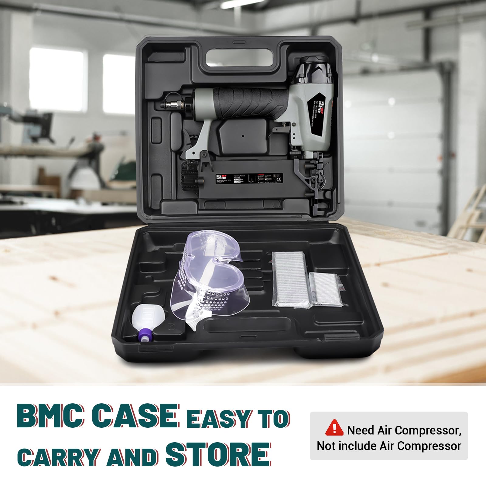 NEU MASTER 360-degree exhaust keeps dust away from the work area.