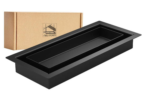 NEUFORM floor register with tray flush-mount front view for seamless flooring integration