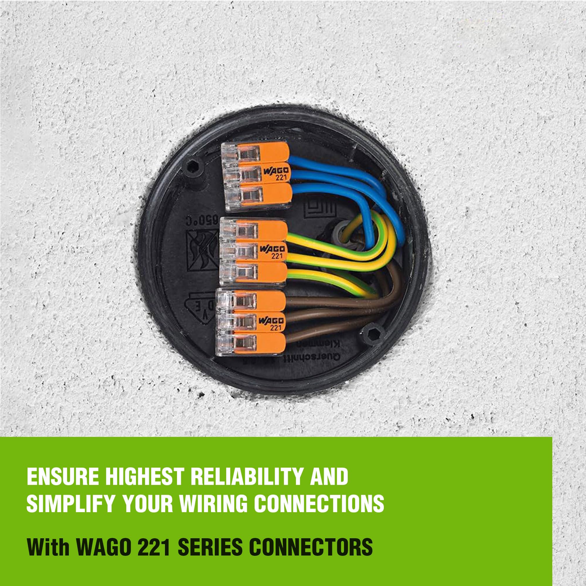 New Age America WAGO 221-2401 slim profile for tight spaces.