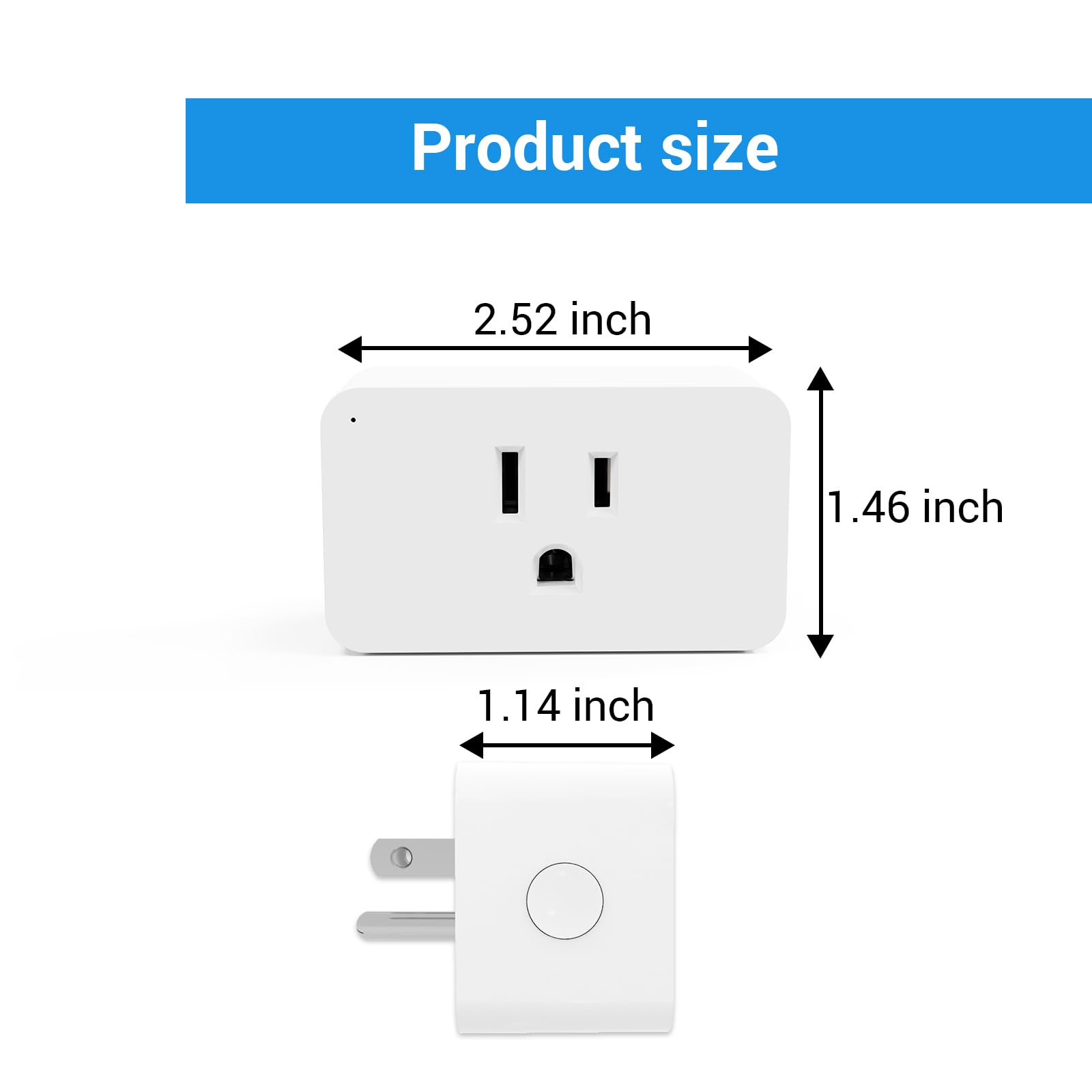 New One Z-Wave outlet supports up to 300W for lamps and devices.