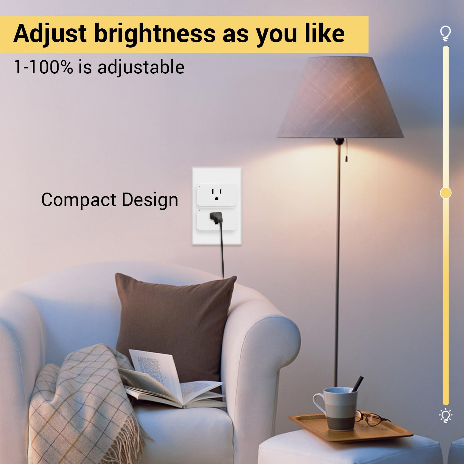 New One Zwave Dimmer Plug supports voice control with Google Assistant.