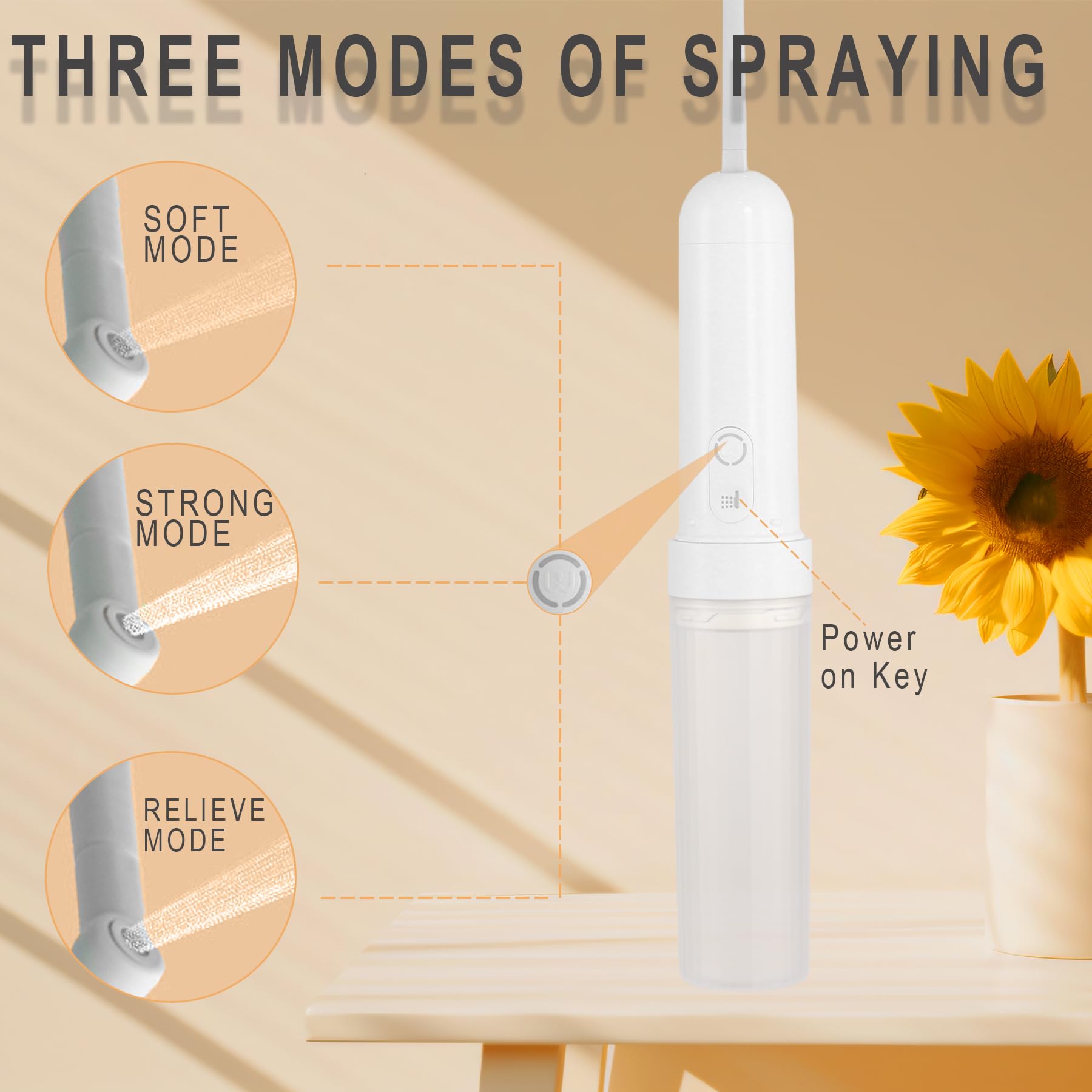 New-Star bidet sprayer with USB-C charging and 180ml tank for quick washes.
