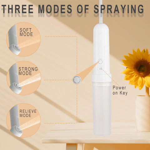New-Star bidet sprayer with USB-C charging and 180ml tank for quick washes.