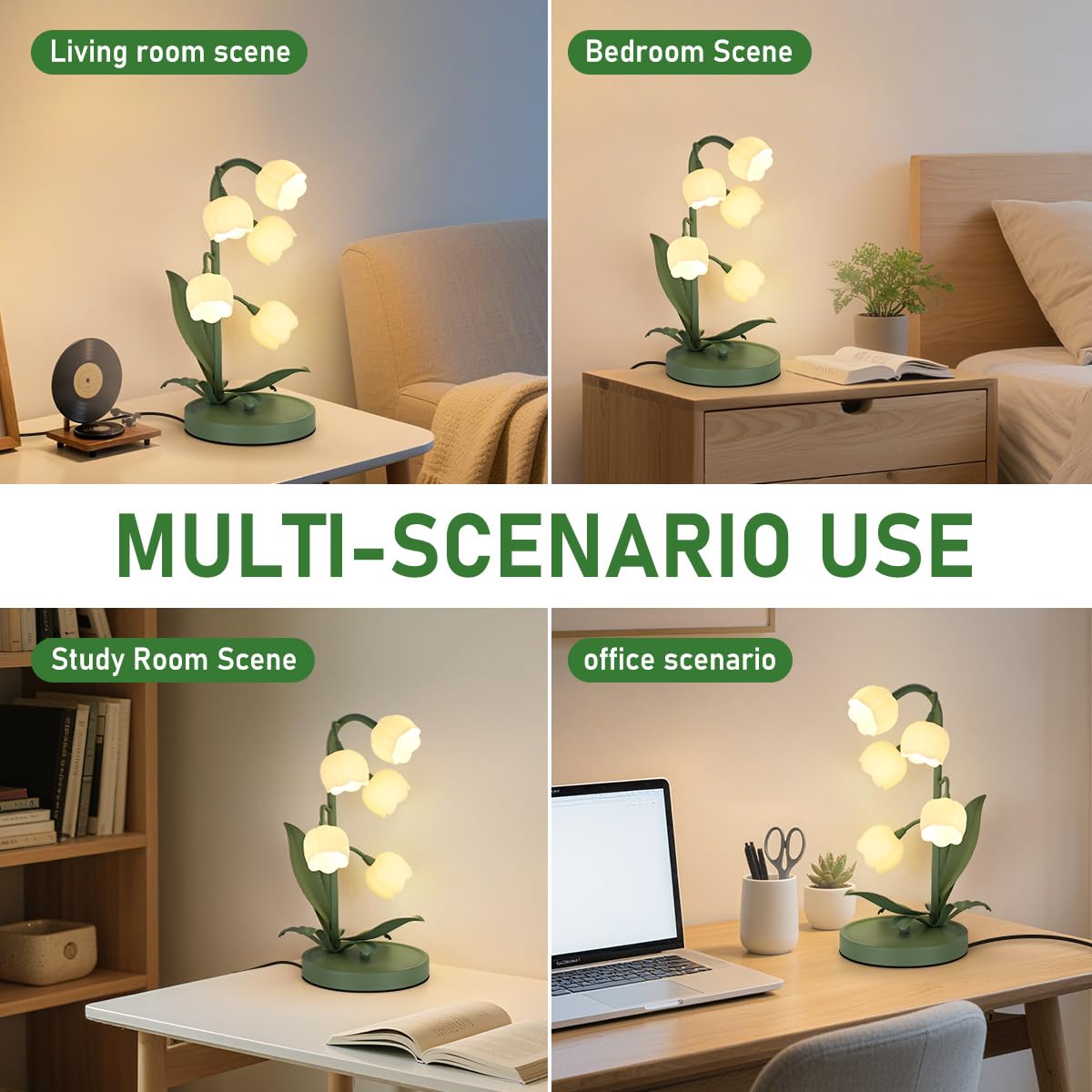 NewAoNaSen Flower Table Lamp demonstrates versatile color temperature options.