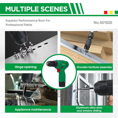 NEWBEAT cordless drill set dual-speed control for soft wood to hard surfaces