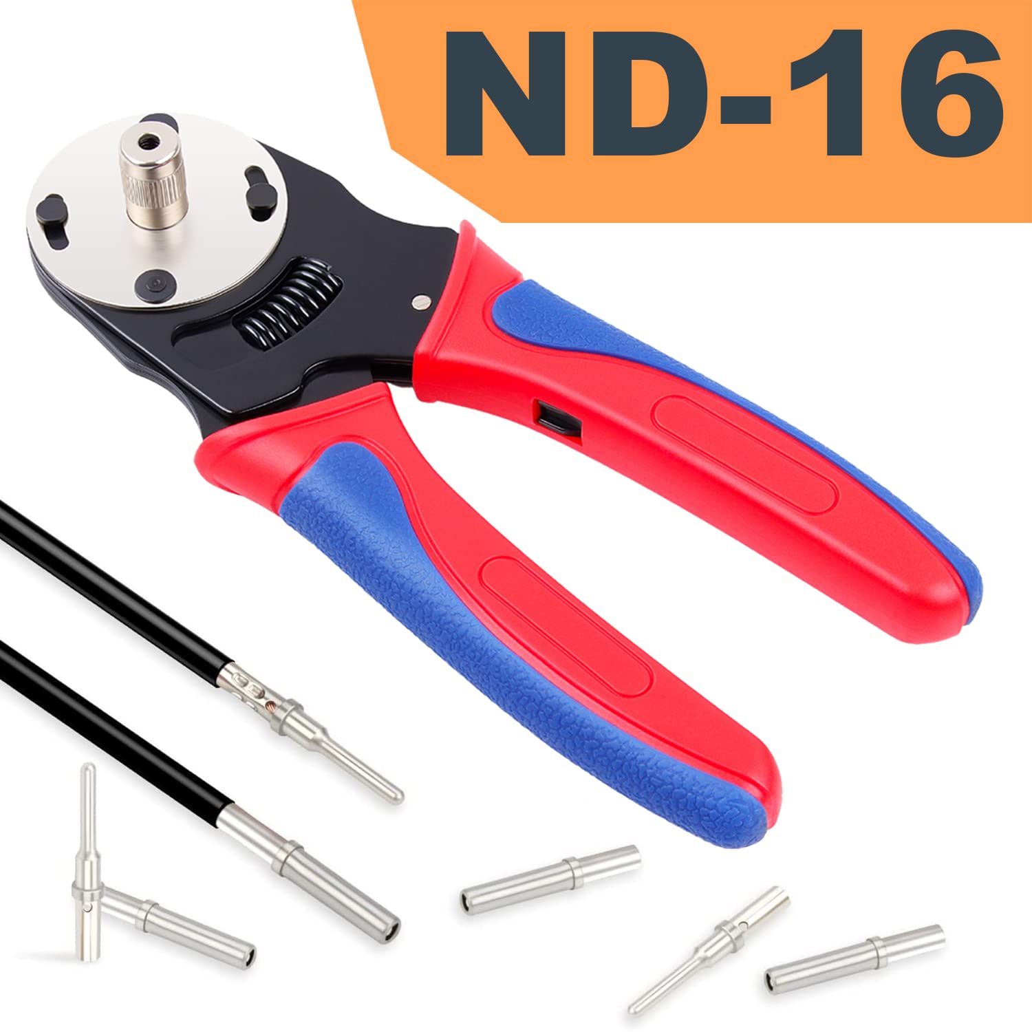 Newdeli Deutsch crimp tool carbon steel frame for durable field service.