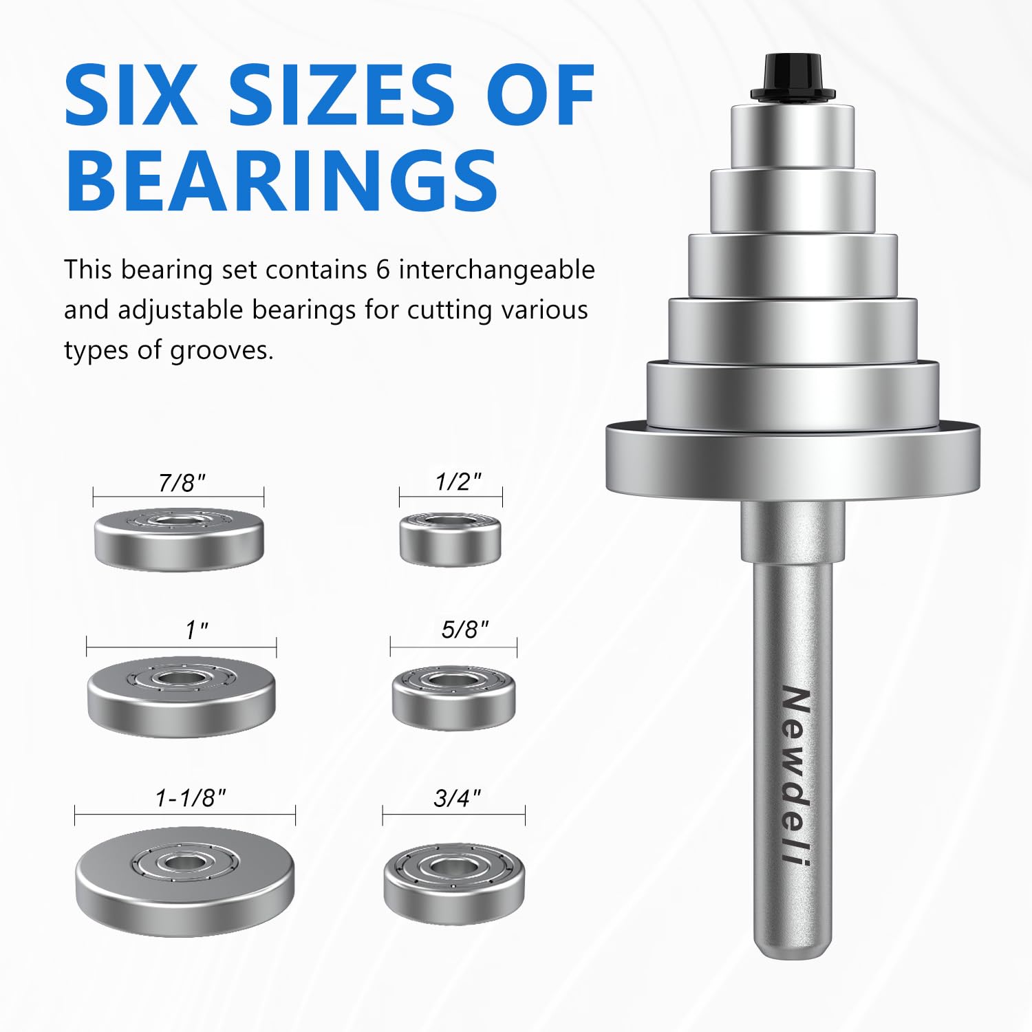 Newdeli rabbet bit with 3/8 inch height for deeper rebates