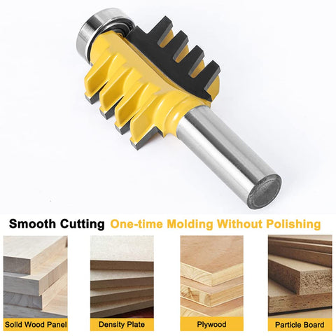 Newdeli finger joint router bit supports 1-3/8 inch diameter for versatile joints.