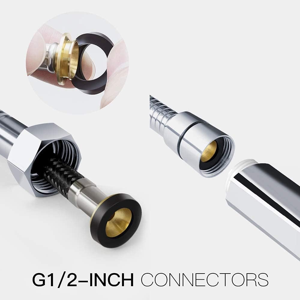 Newentor anti-limescale nozzles reduce buildup for easier maintenance.