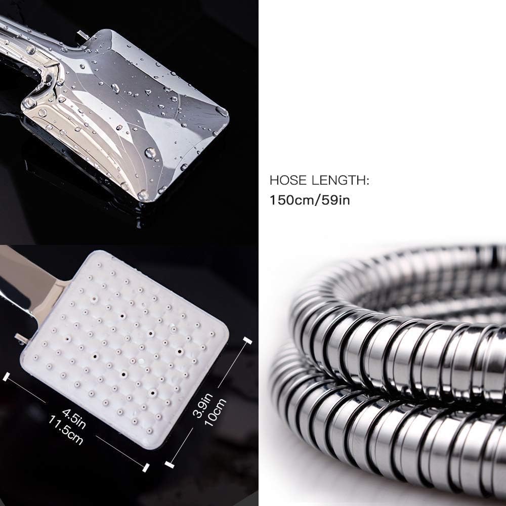 Newentor pearlescent ABS shower head with scratch-resistant surface for lasting use.