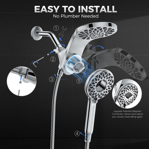 Newfinde chrome anti-leak construction reduces drips and leaks.