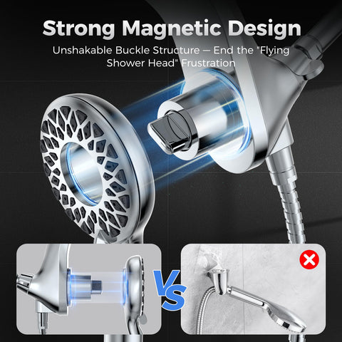 Newfinde knob spray-mode selector enables quick mode switching.
