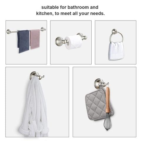Newfun outdoor-friendly brushed nickel accessories maintain style outdoors