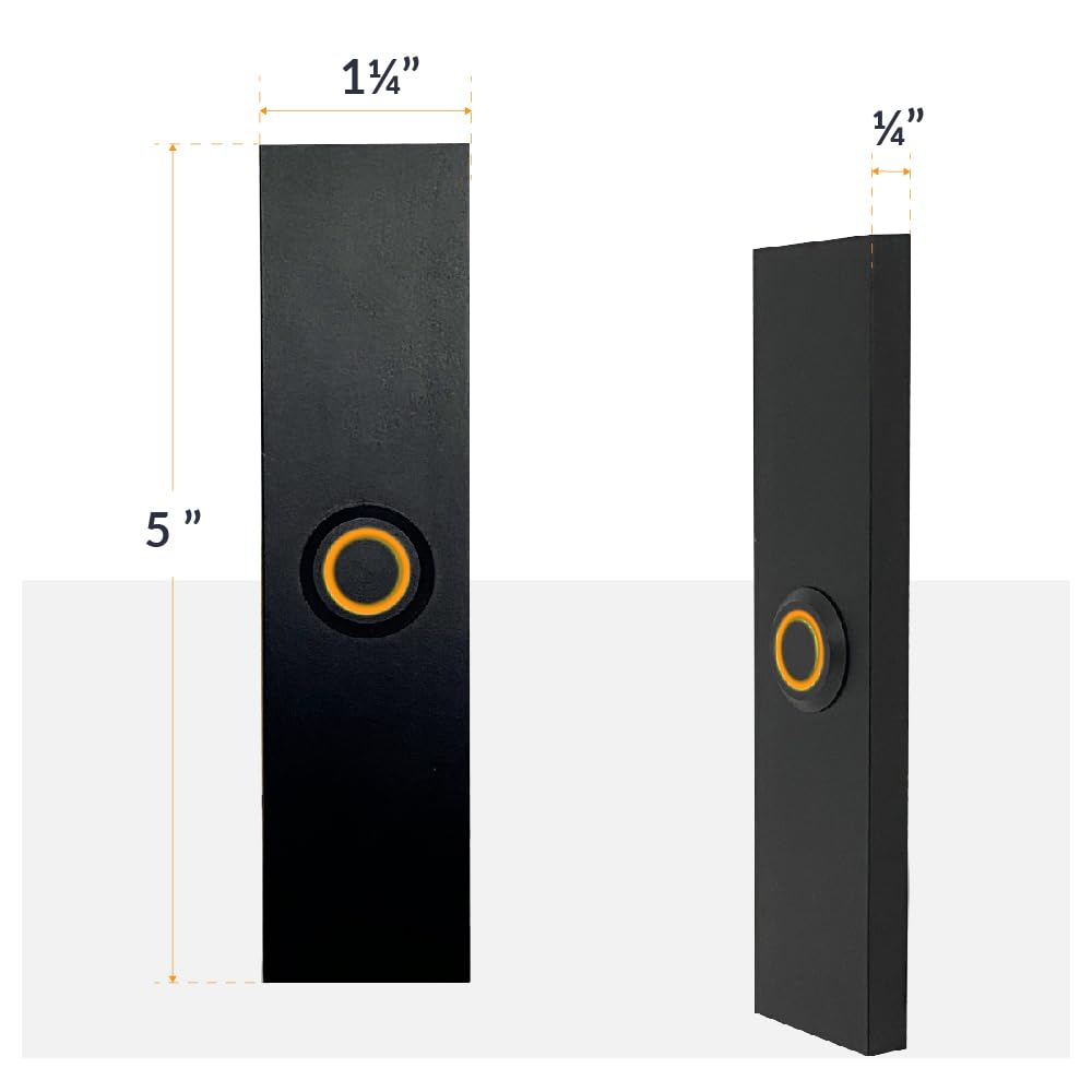 Newhouse Hardware all-metal doorbell button blends classic design with durability.