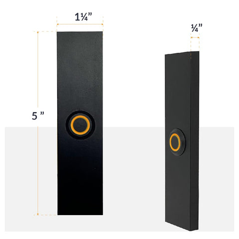 Newhouse Hardware all-metal doorbell button blends classic design with durability.