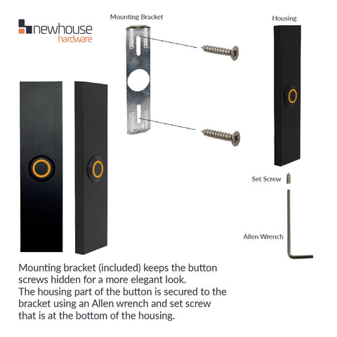 Newhouse Hardware compatible with most chimes and transformers.