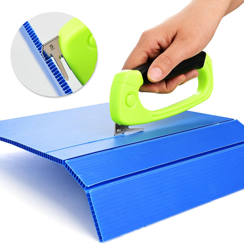 NEWISHTOOL PP hollow board cutter pack contents showing two blades and handles.