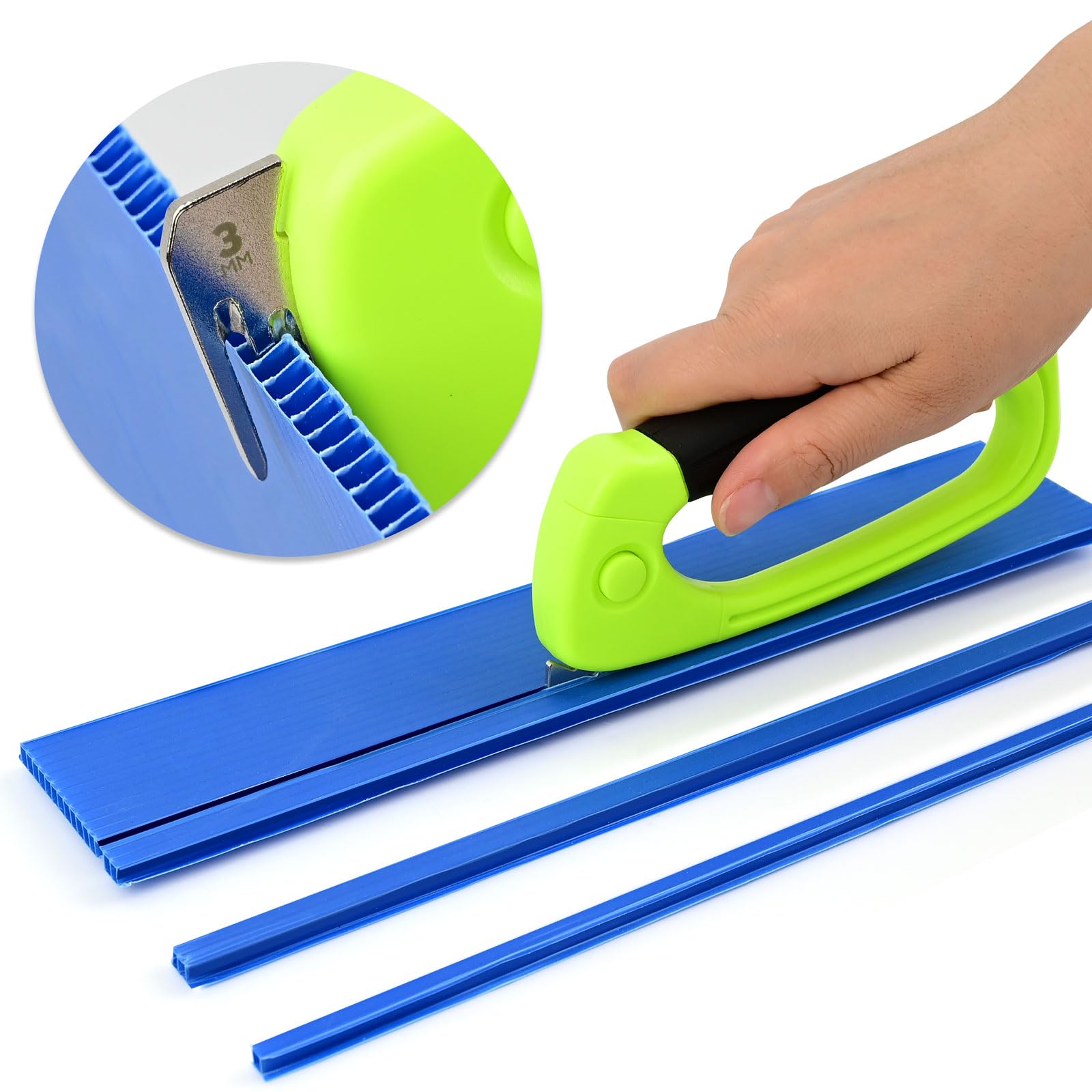 NEWISHTOOL PP hollow board cutter safety design protects fingers during cutting.