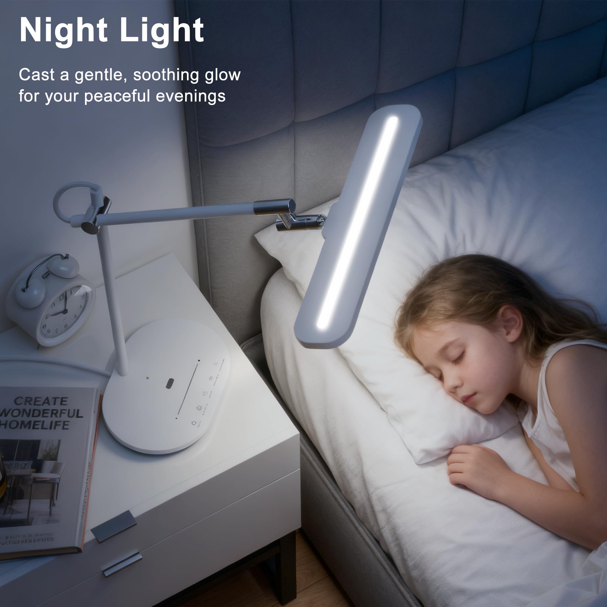 Newkana auto-brightness and timer save energy.