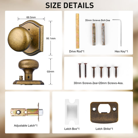 Newlaking knob with durable, ergonomic grip.