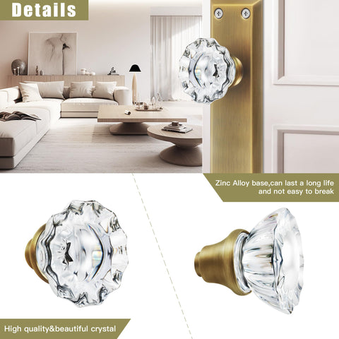 Newliplace interior knobs include spindle and sleeve for versatile mortise lock compatibility.