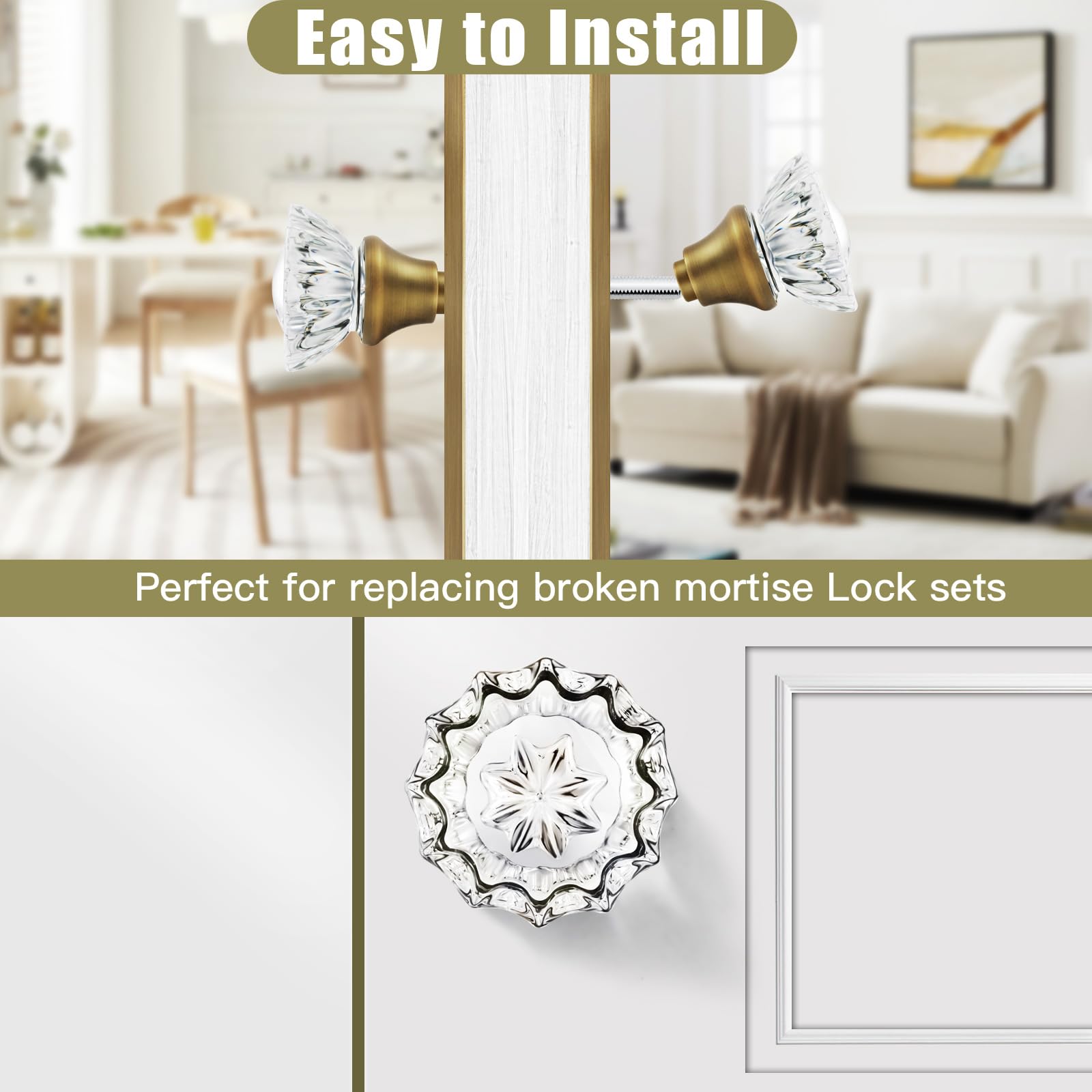 Easy DIY installation with all hardware included for quick door upgrades.