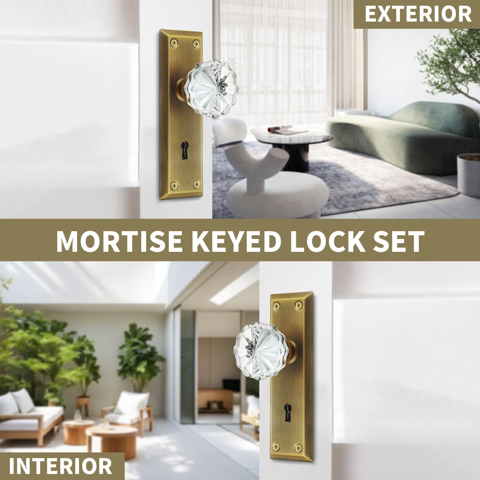 Newliplace right-handed knob fit on standard doors with ease