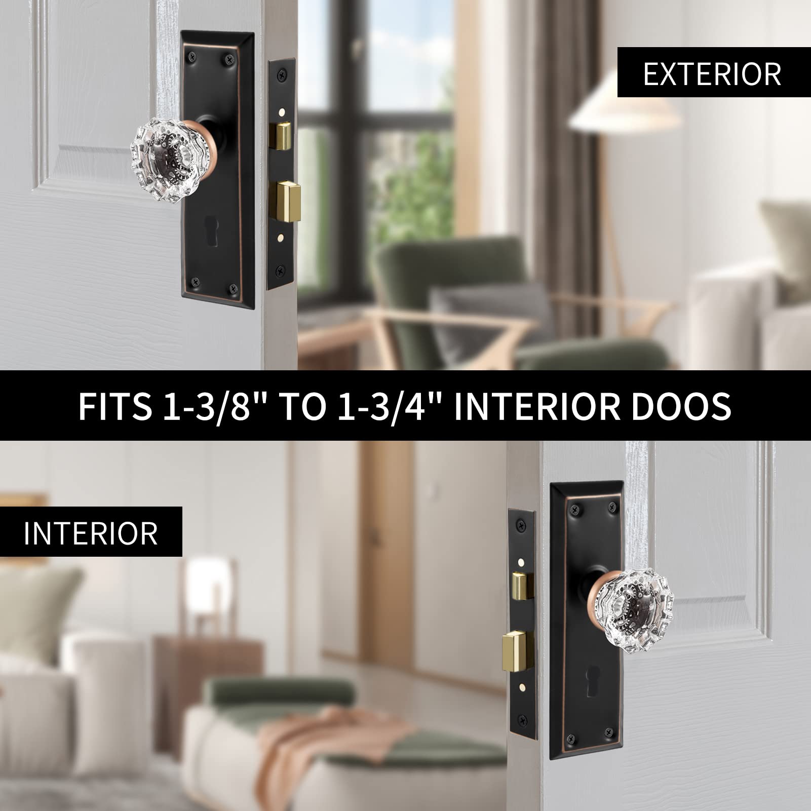 Newliplace reversible mechanism demonstrates easy orientation change for left or right opening doors