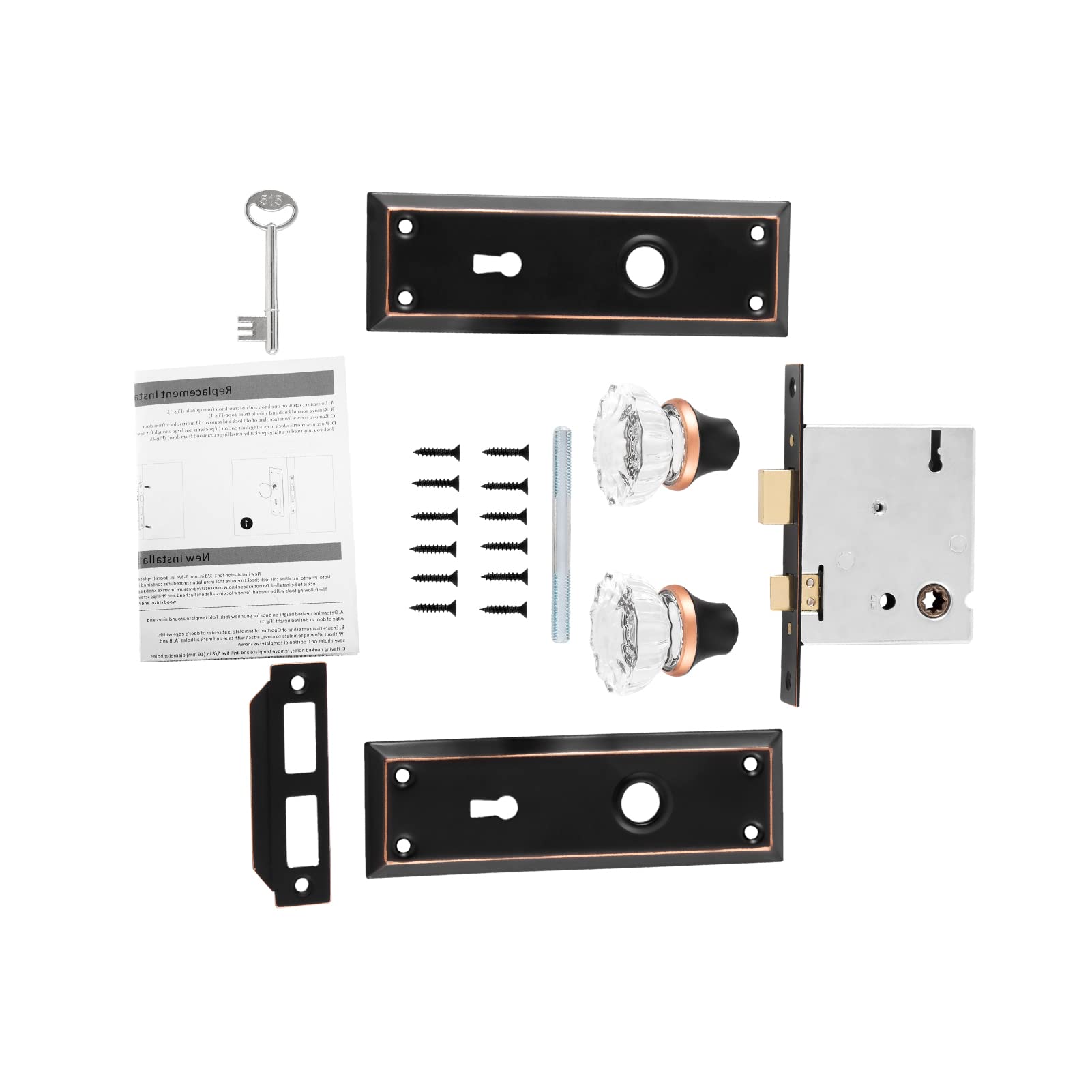 Newliplace skeleton key included provides classic access option for maintenance and authenticity
