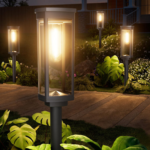 NEWMESSI solar pathway light outdoors with IP65 rating for durable night illumination