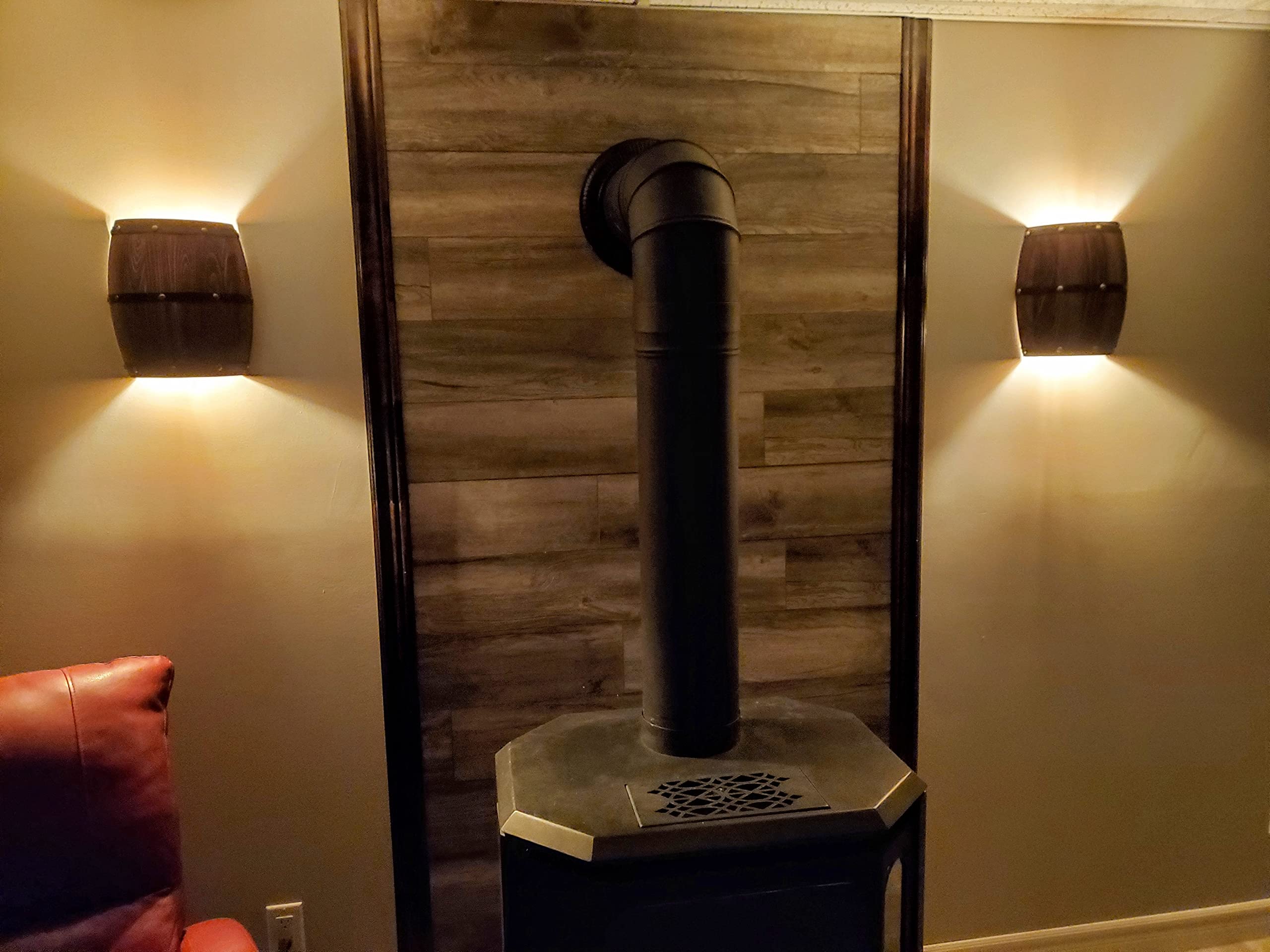 Newrays up-down wall sconce adds vintage charm to bar area ambiance
