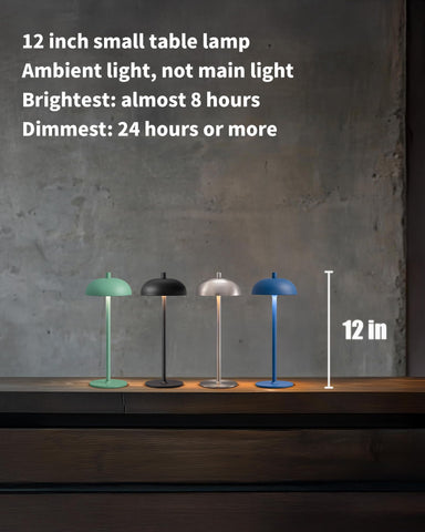 NEWSEE 12-inch LED desk lamp top view, compact footprint for small workspaces