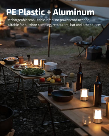 NEWSEE 2700K warm light table lamp offers cozy nighttime glow.