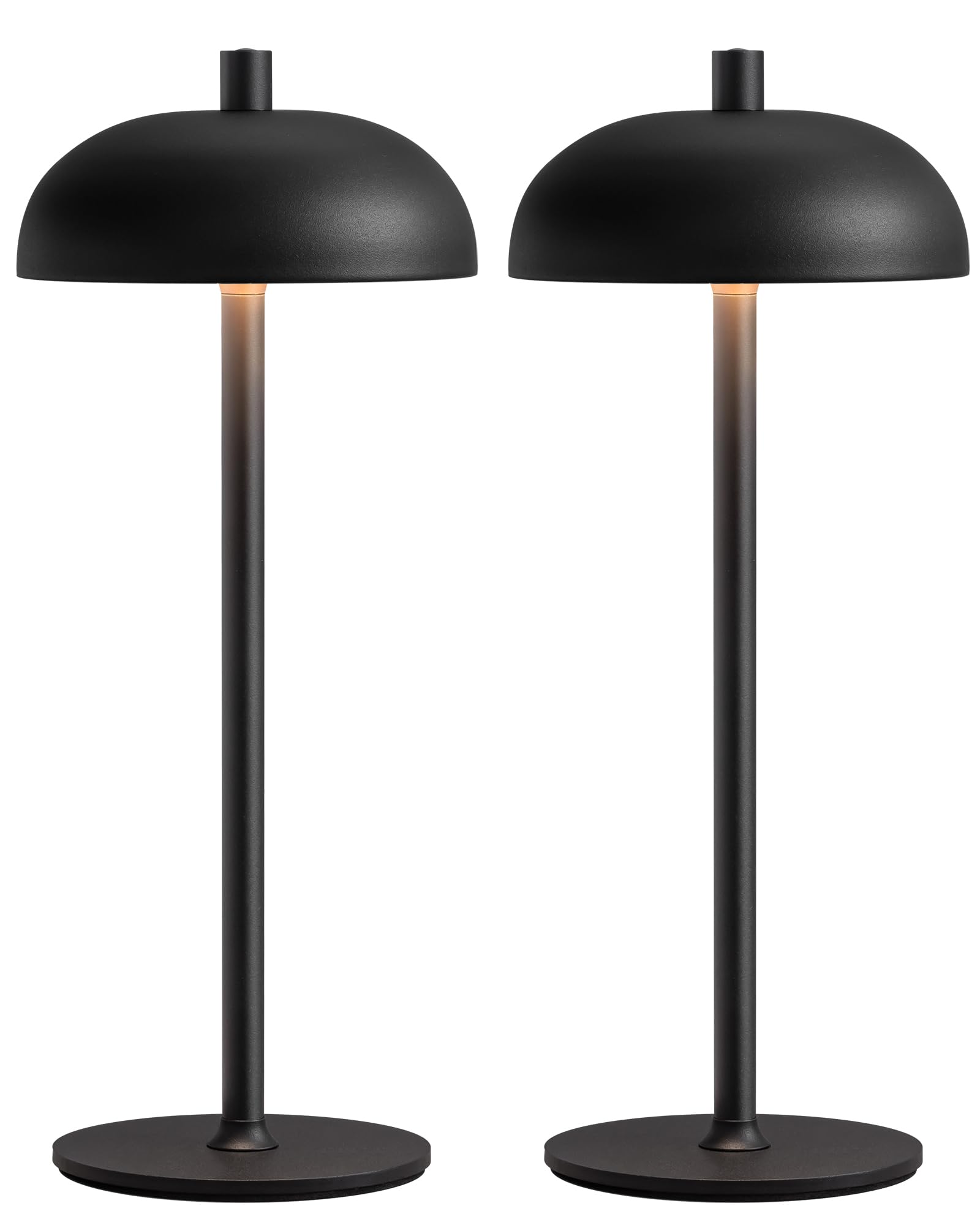 NEWSEE cordless 12-inch table lamps on a desk providing ambient lighting for modern spaces