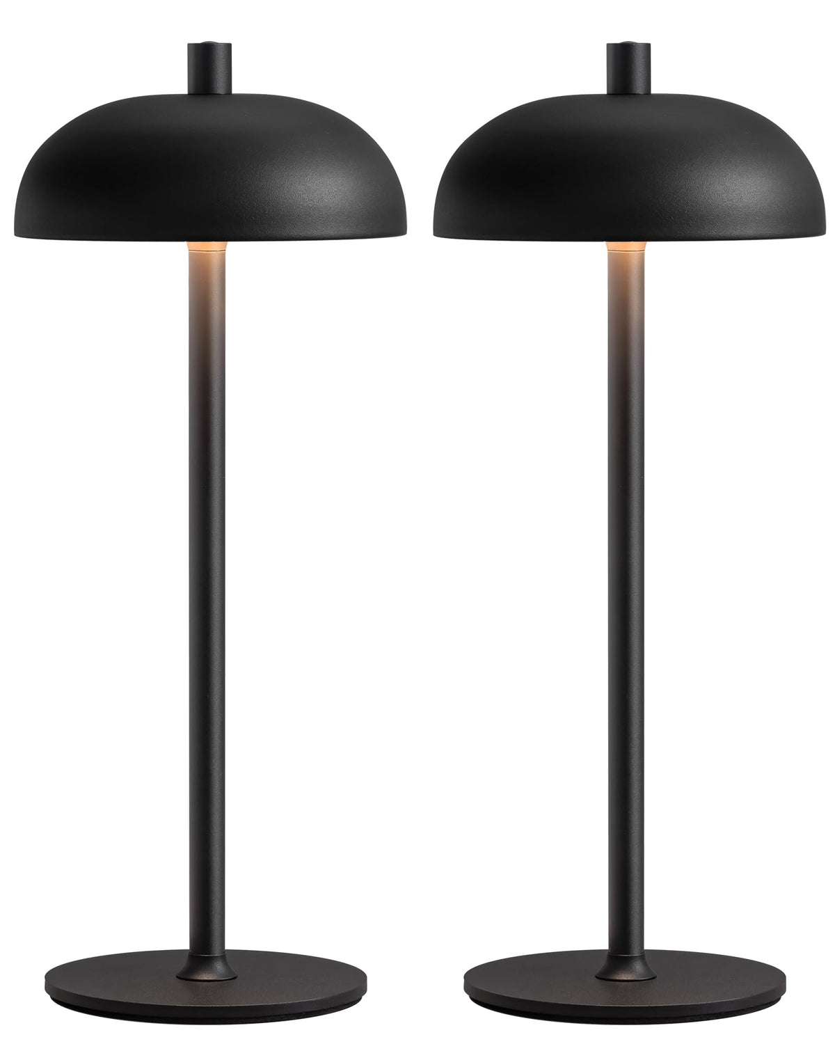 NEWSEE cordless 12-inch table lamps on a desk providing ambient lighting for modern spaces