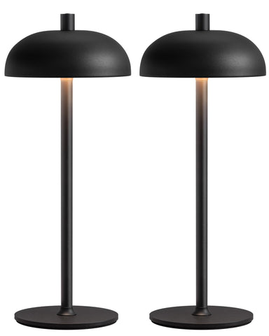 NEWSEE cordless 12-inch table lamps on a desk providing ambient lighting for modern spaces