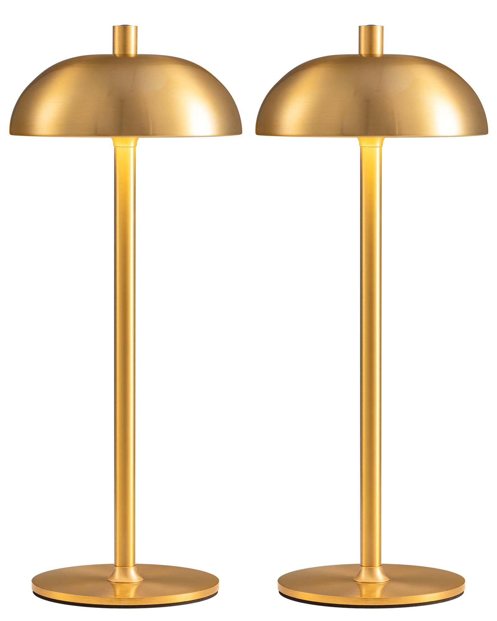 NEWSEE cordless 12in table lamps set of 2 illuminate desks with portable ambient light.