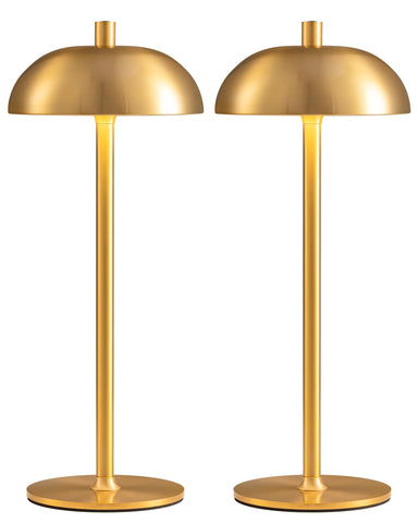 NEWSEE cordless 12in table lamps set of 2 illuminate desks with portable ambient light.